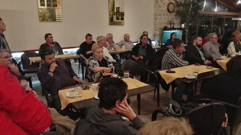 Ανοικτή συγκέντρωση, τοπική οργάνωση της ΛΑΕ στη Νέα Πέραμο Αττικής, στην Αργώ 24 -10-2018, Ομιλητής Στρατούλης