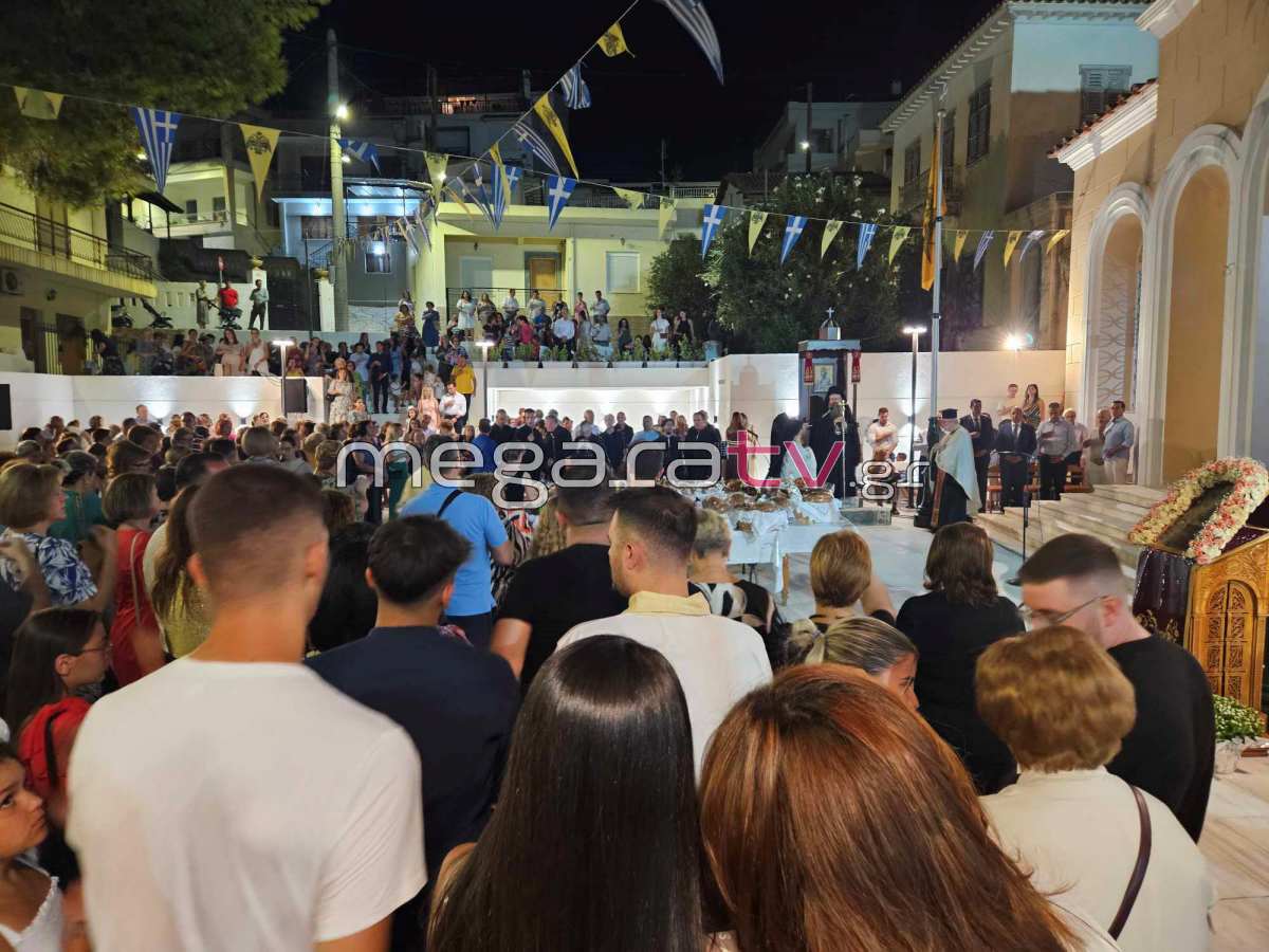 Αρχιερατικός εσπερινός στον Ι. Ν. Κοιμήσεως Θεοτόκου Μεγάρων μετά από 4 χρόνια